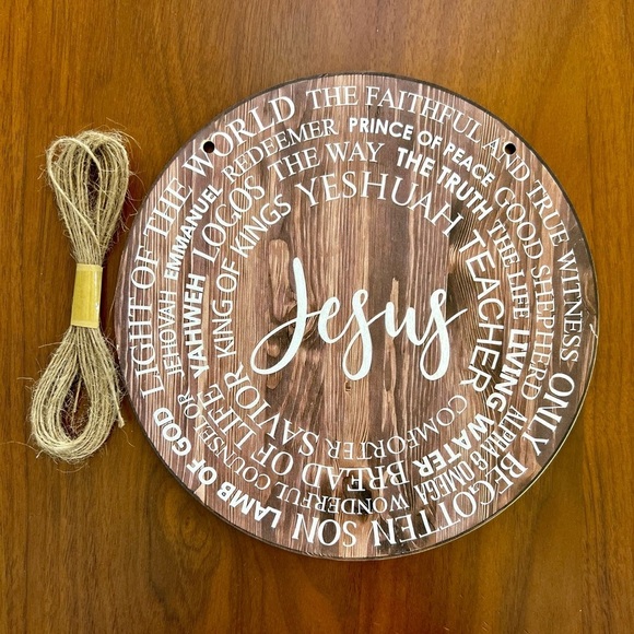 Rustic Brown Jesus Wall Decor - Picture 3 of 4